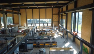 Innenausbau der neuen Halle von FE-Mechatronik
